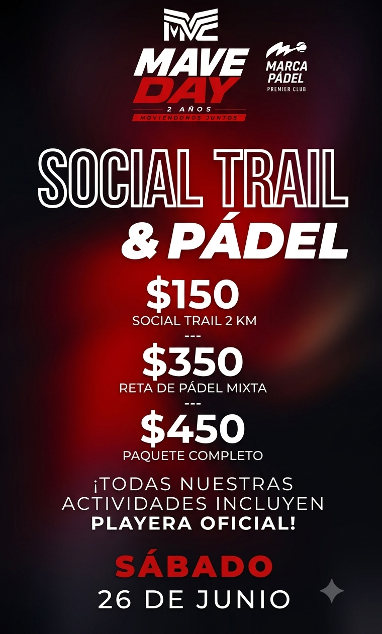 Mave day trail & play padel
